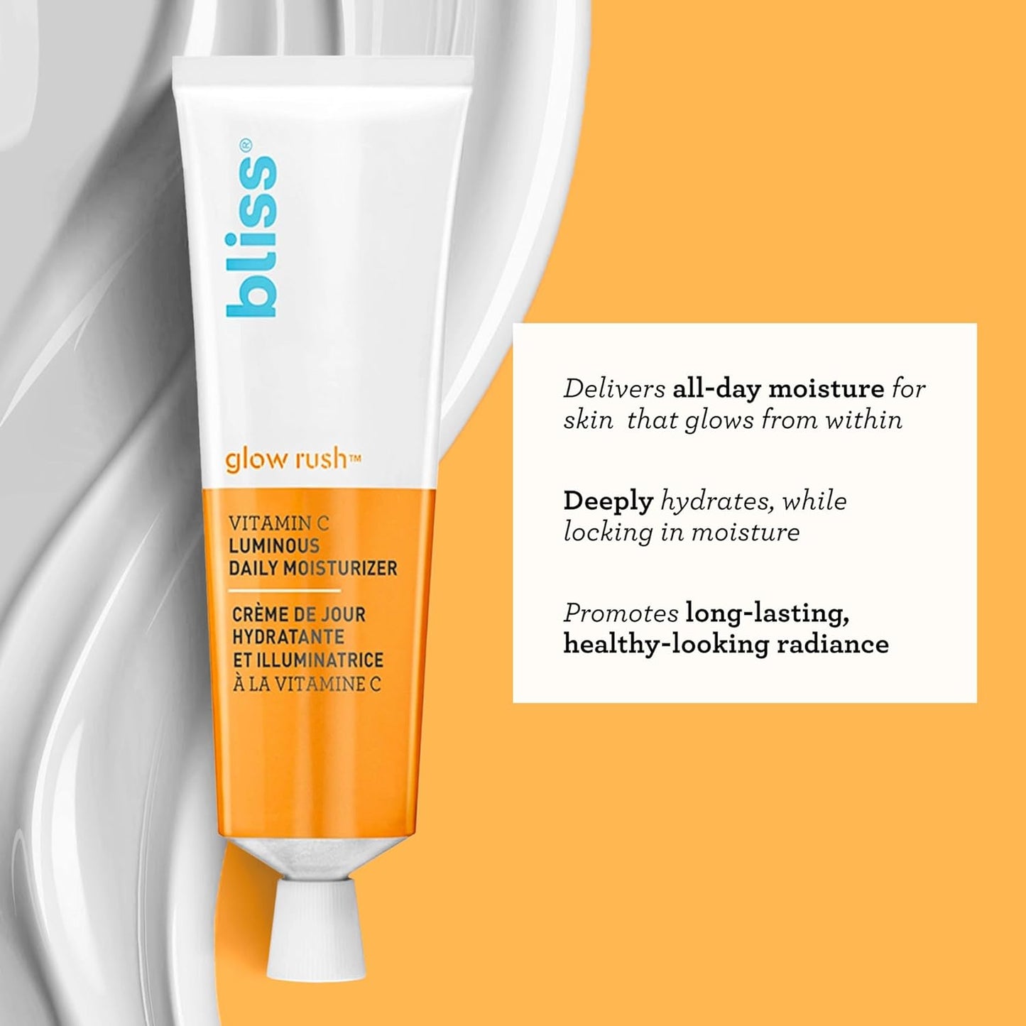 Bliss Glow & Hydrate Serum - Niacinamide + Hyaluronic Acid Serum + Eye Do All Things Hydrating Eye Gel Depuff & Brighten Straight-from-the-Spa Paraben Free + Rest Assured ™ Eye Cream with Vitamin C &